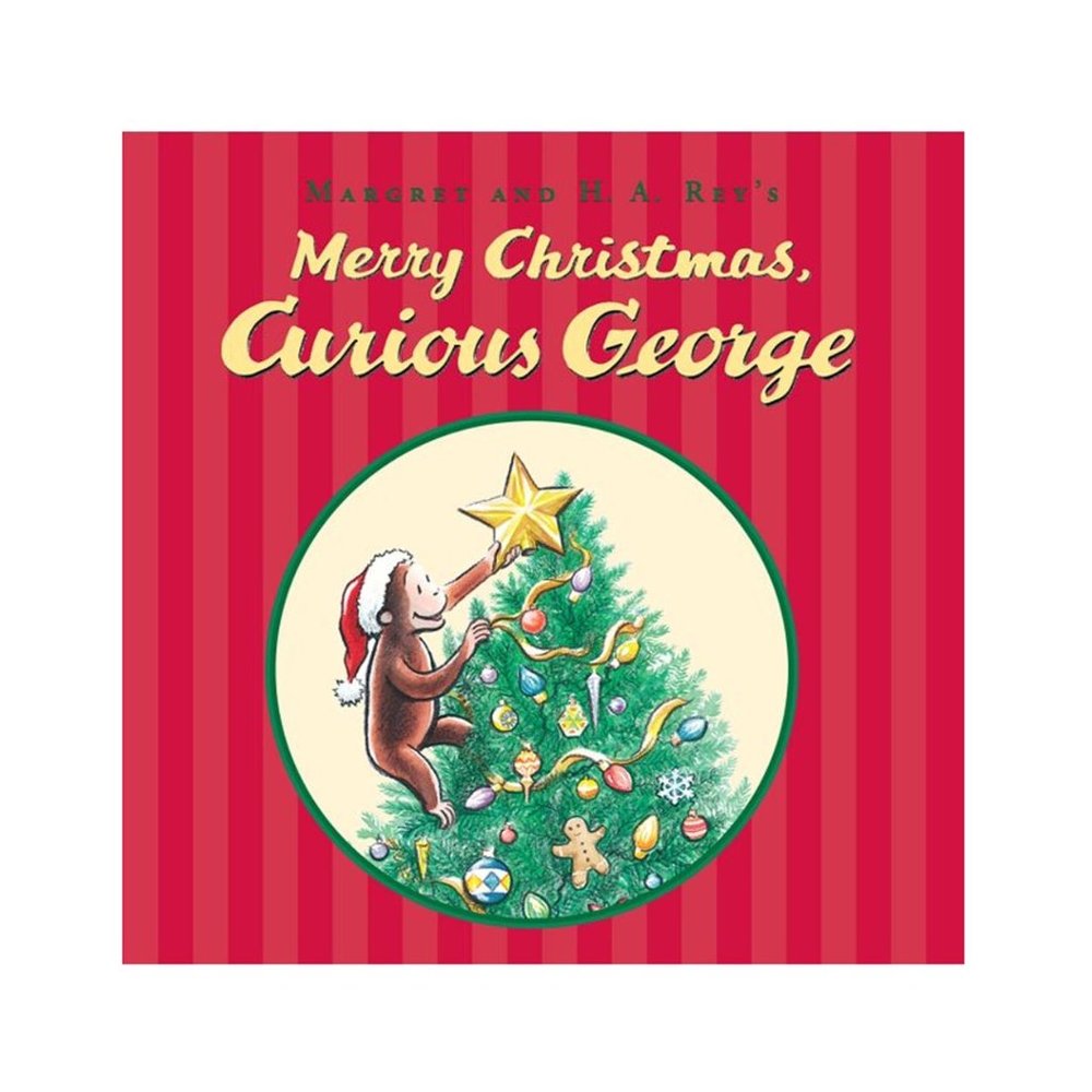 🦋Curious George Merry Christmas Hardcover Christmas Book NWT